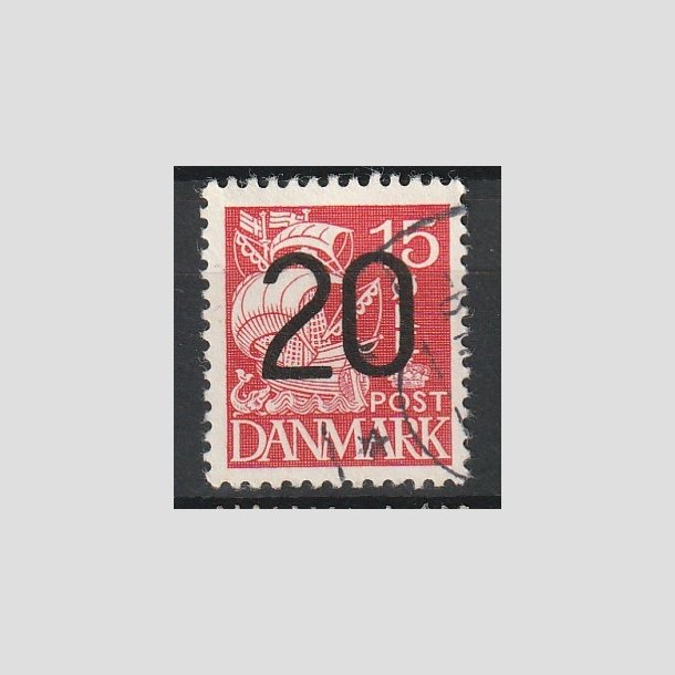 FRIMRKER DANMARK | 1940 - AFA 264a - 20/15 re rd Provisorier - Stemplet