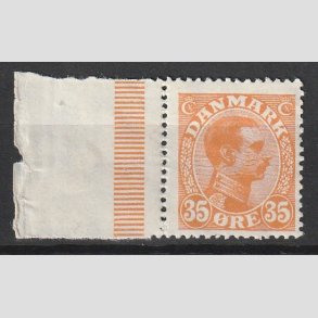 FRIMRKER DANMARK | 1913 - AFA 73 - Chr. X 35 re orange (PF) - Postfrisk