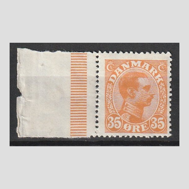 FRIMRKER DANMARK | 1913 - AFA 73 - Chr. X 35 re orange (PF) - Postfrisk