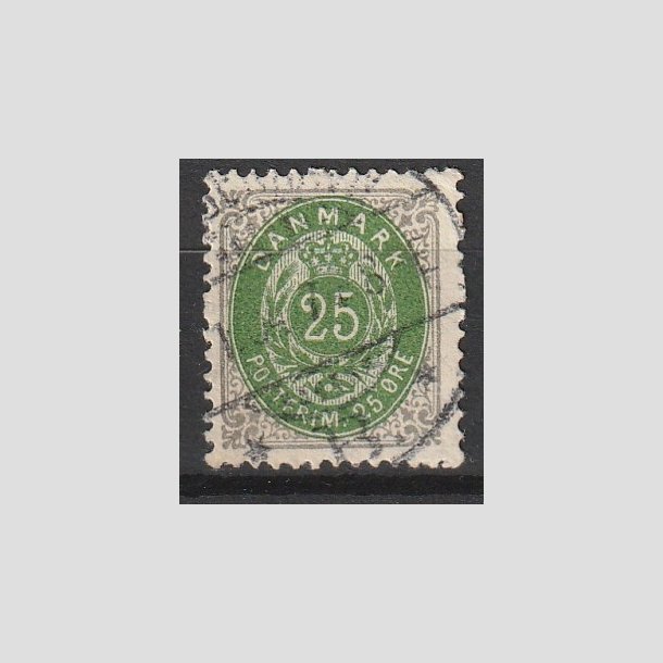 FRIMRKER DANMARK | 1902 - AFA 29C - 25 re gr/grn - Stemplet