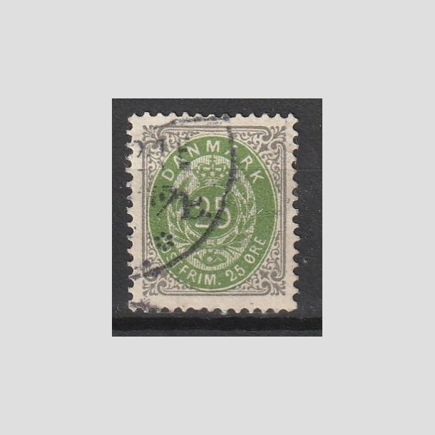 FRIMRKER DANMARK | 1902 - AFA 29C - 25 re gr/grn - Stemplet