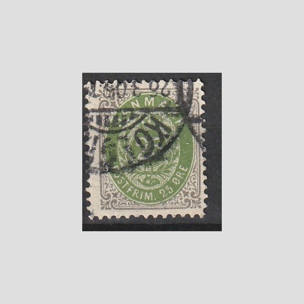 FRIMRKER DANMARK | 1902 - AFA 29C - 25 re gr/grn - Stemplet