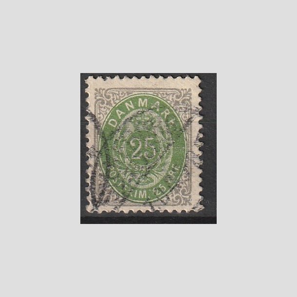 FRIMRKER DANMARK | 1902 - AFA 29C - 25 re gr/grn - Stemplet