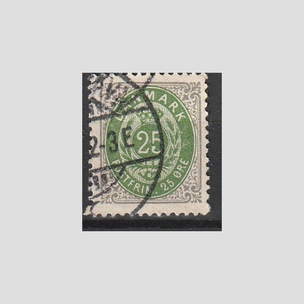 FRIMRKER DANMARK | 1902 - AFA 29C - 25 re gr/grn - Stemplet