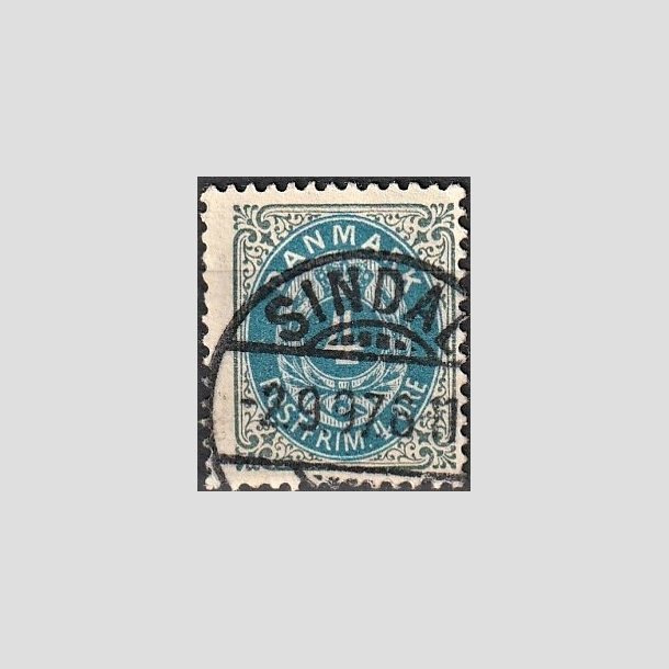 FRIMRKER DANMARK | 1895 - AFA 23B - 4 re gr/bl - Lux Stemplet "SINDAL"