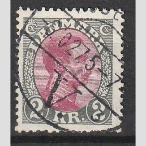 FRIMRKER DANMARK | 1925-26 - AFA 151 - Chr. X 2 Kr. gr/rdlilla - Stemplet