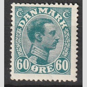 FRIMRKER DANMARK | 1921-22 - AFA 130 - Chr. X 60 re blgrn - Postfrisk