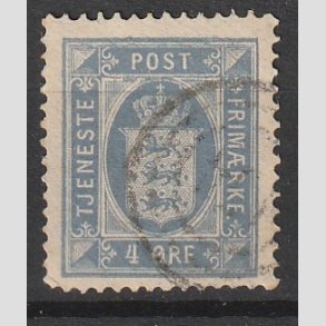 FRIMRKER DANMARK | 1875 - AFA 5a - 4 re ultramarin - Stemplet