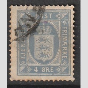 FRIMRKER DANMARK | 1875 - AFA 5a - 4 re ultramarin - Stemplet