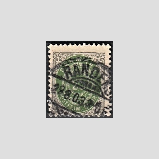 FRIMRKER DANMARK | 1895 - AFA 29B - 25 re gr/grn - Stemplet "RANDERS"