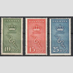 FRIM�RKER DANMARK | 1929 - AFA 178,179,180 - 10+5,15+5,25+5 �re Kr�ftfrim�rker i komplet s�t - Postfrisk/Ubrugt