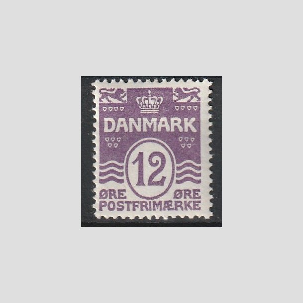 FRIMRKER DANMARK | 1926-30 - AFA 168 - Blgelinie 12 re violet - Postfrisk