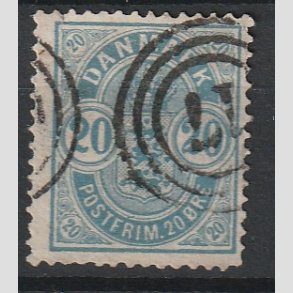 FRIM�RKER DANMARK | 1882 - AFA 33 - 20 �re bl� 