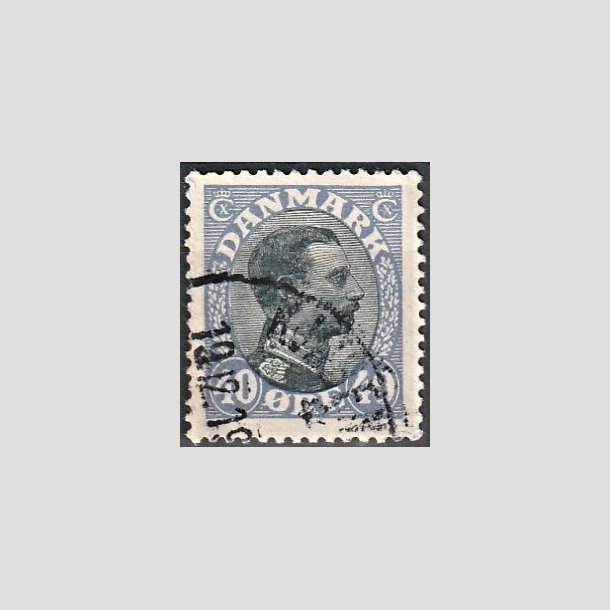 FRIMRKER DANMARK | 1918-20 - AFA 105a - Chr. X 40 re bllilla/sort - Stemplet