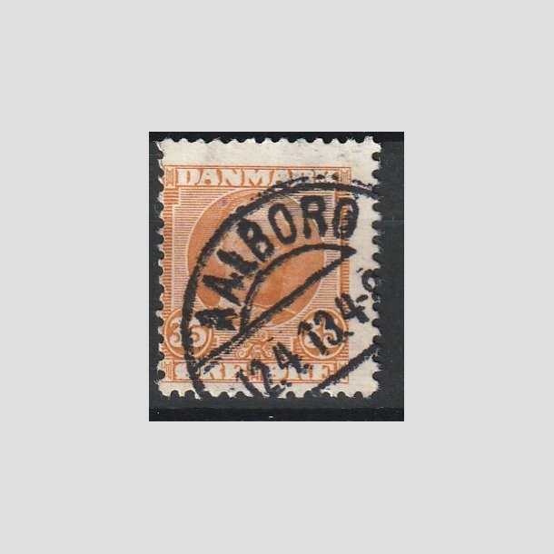 FRIMRKER DANMARK | 1912 - AFA 63 - Frederik VIII 35 re orange - Lux Stemplet "AALBORG"
