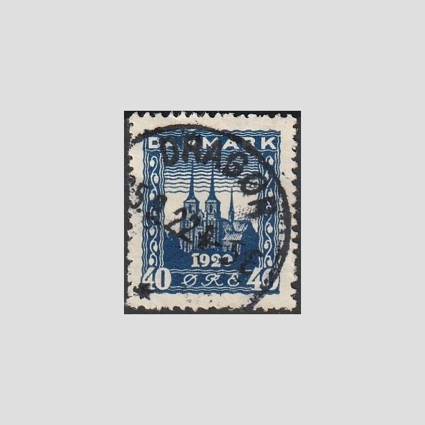 FRIMRKER DANMARK | 1921 - AFA 116 - Genforening 40 re bl - Lux Stemplet "DRAGR"