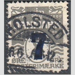 FRIMRKER DANMARK | 1926 - AFA 157 - 7/8 re gr provisorier - Lux Stemplet 