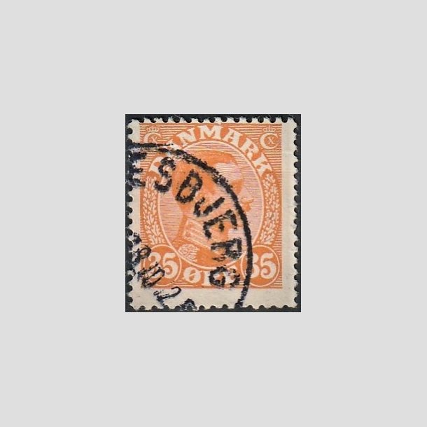 FRIMRKER DANMARK | 1913 - AFA 73 - Chr. X 35 re orange - Lux Stemplet "ESBJERG"