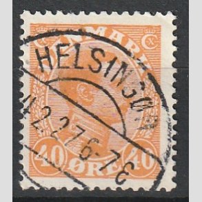 FRIMRKER DANMARK | 1925-26 - AFA 150 - Chr. X 40 re orange - Lux Stemplet 