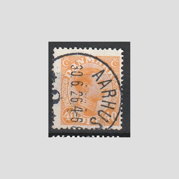 FRIMRKER DANMARK | 1925-26 - AFA 150 - Chr. X 40 re orange - Lux Stemplet "AARHUS"