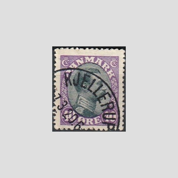 FRIMRKER DANMARK | 1918-20 - AFA 105 - Chr. X 40 re lilla/sort - Lux Stemplet "KJELLERUP"