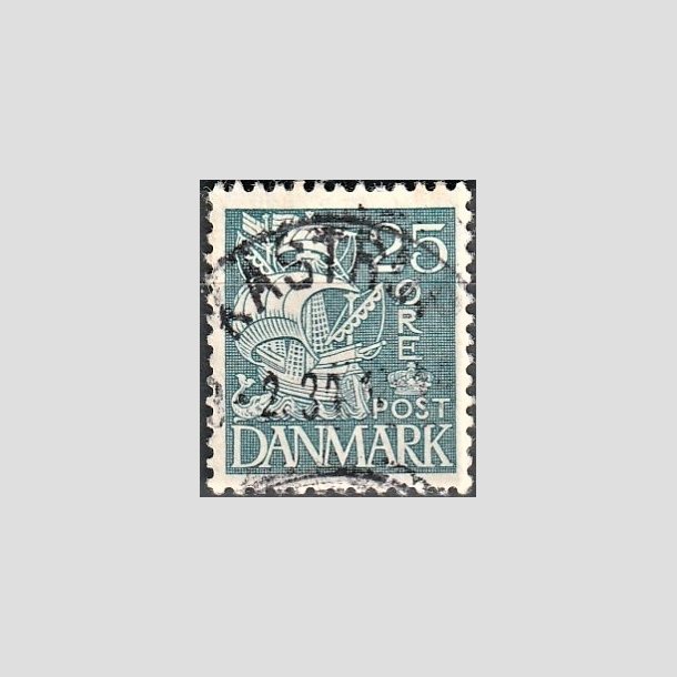 FRIMRKER DANMARK | 1933 - AFA 205 - Karavel 25 re bl Type I - Stemplet "KASTRUP"