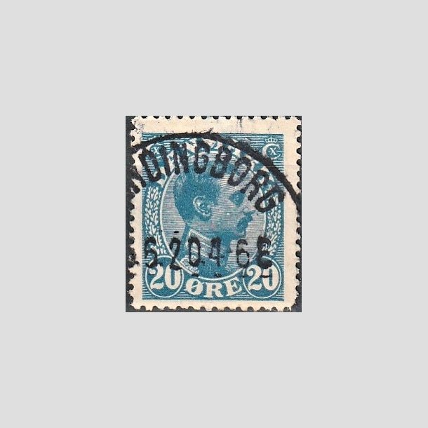 FRIMRKER DANMARK | 1913 - AFA 71 - Chr. X 20 re bl (2K) - Lux Stemplet "VORDINGBORG"