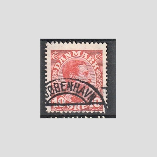 FRIMRKER DANMARK | 1913 - AFA 69 - Chr. X 10 re rd (2K) - Lux Stemplet "KJBENHAVN"