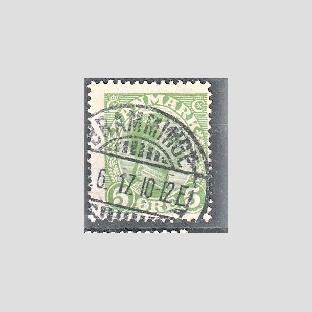 FRIMRKER DANMARK | 1913 - AFA 68 - Chr. X 5 re grn (3K) - Lux Stemplet "BRAMMINGE"