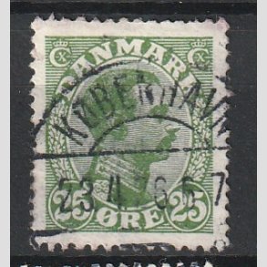 FRIMRKER DANMARK | 1925-26 - AFA 148 - Chr. X 25 re grn - Lux Stemplet 