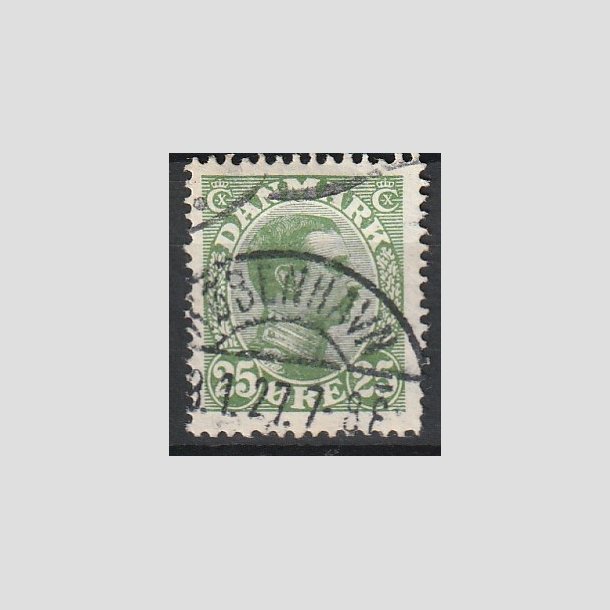 FRIMRKER DANMARK | 1925-26 - AFA 148 - Chr. X 25 re grn - Lux Stemplet "KBENHAVN"