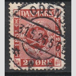 FRIM�RKER DANMARK | 1926 - AFA 155 - Frim�rkets 75 �rs jubil�um 20 �re r�d - Lux Stemplet 
