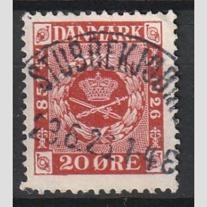 FRIM�RKER DANMARK | 1926 - AFA 155 - Frim�rkets 75 �rs jubil�um 20 �re r�d - Lux Stemplet 