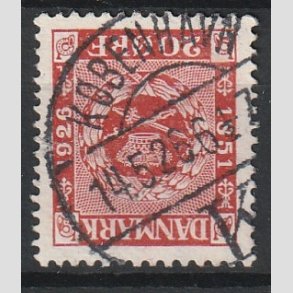 FRIM�RKER DANMARK | 1926 - AFA 155 - Frim�rkets 75 �rs jubil�um 20 �re r�d - Lux Stemplet 