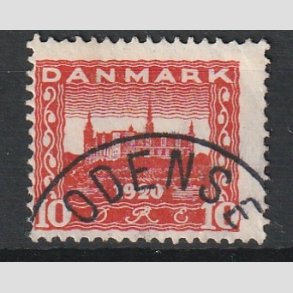 FRIM�RKER DANMARK | 1920-21 - AFA 112 - Genforening 10 �re r�d - Stemplet 