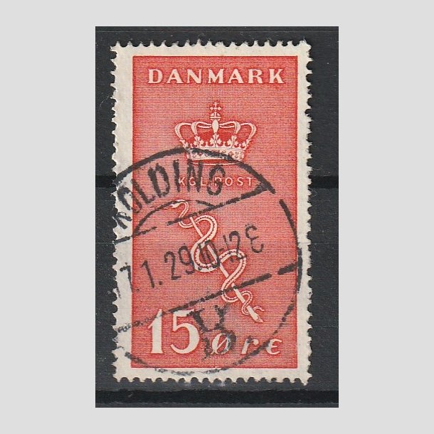 FRIMRKER DANMARK | 1929 - AFA 179 - 15+5 re rd Krftfrimrke - Stemplet "KOLDING"