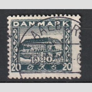 FRIM�RKER DANMARK | 1920-21 - AFA 113 - Genforening 20 �re bl� - Lux Stemplet 
