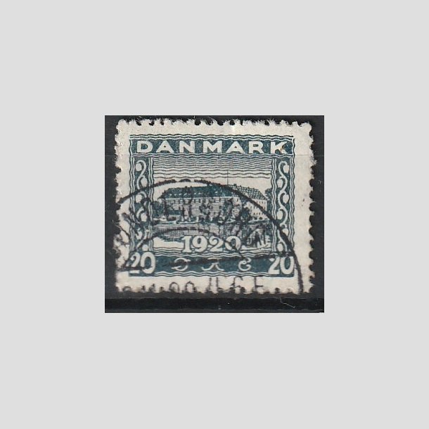 FRIMRKER DANMARK | 1920-21 - AFA 113 - Genforening 20 re bl - Lux Stemplet "SNDERBORG"