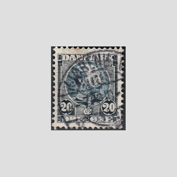 FRIMRKER DANMARK | 1904-05 - AFA 48a - Chr. IX 20 re sortbl - Stemplet "KJBENHAVN"