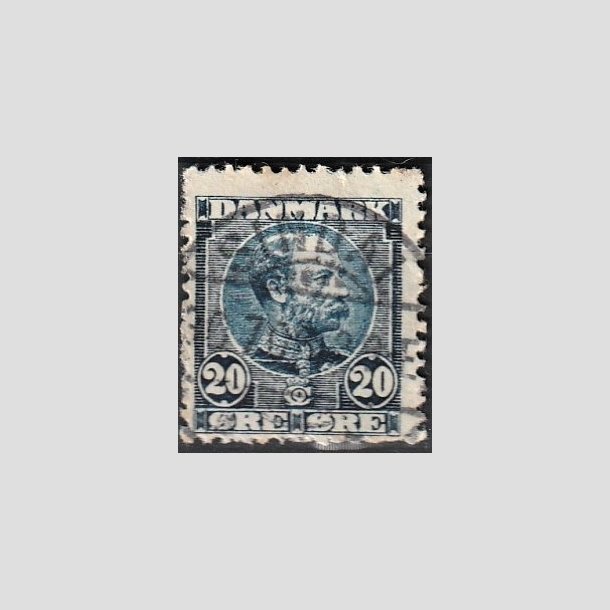 FRIMRKER DANMARK | 1904-05 - AFA 48a - Chr. IX 20 re sortbl - Stemplet "SINDAL"