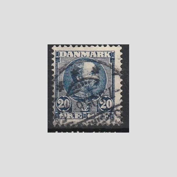 FRIMRKER DANMARK | 1904-05 - AFA 48a - Chr. IX 20 re sortbl - Stemplet
