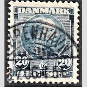 FRIMRKER DANMARK | 1904-05 - AFA 48 - Chr. IX 20 re bl - Stemplet 