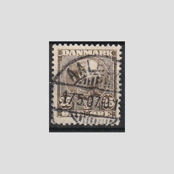 FRIMRKER DANMARK | 1904-05 - AFA 49 - Chr. IX 25 re sepiabrun - Stemplet "AALBORG"