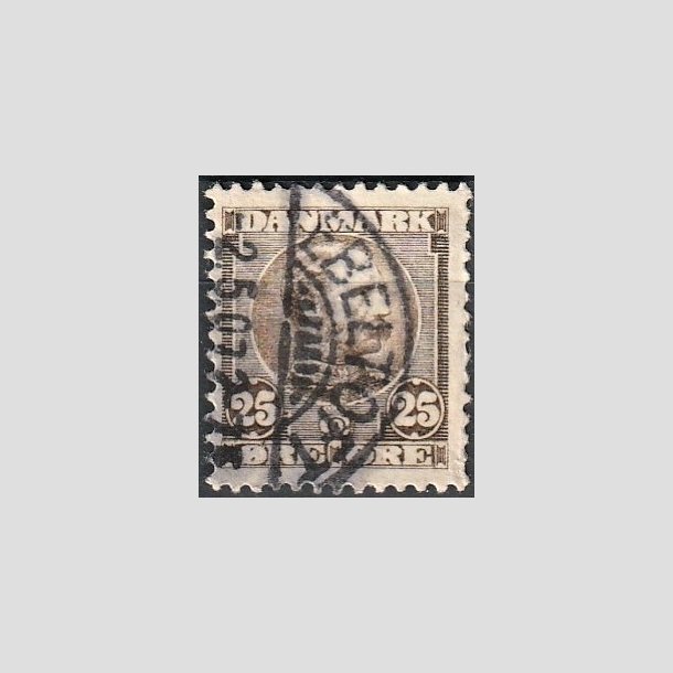 FRIMRKER DANMARK | 1904-05 - AFA 49 - Chr. IX 25 re sepiabrun - Stemplet "EBELTOFT"
