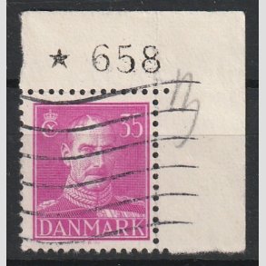 FRIMRKER DANMARK | 1942-44 - AFA 279a - Chr. X 35 re anilinrd i N marginal 658 - Stemplet