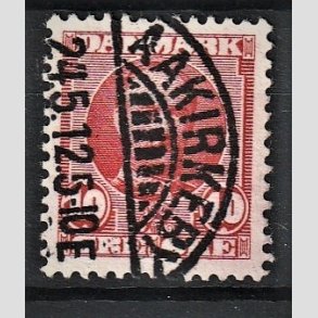 FRIM�RKER DANMARK | 1907 - AFA 55 - Frederik VIII 10 �re r�d - Lux Stemplet 