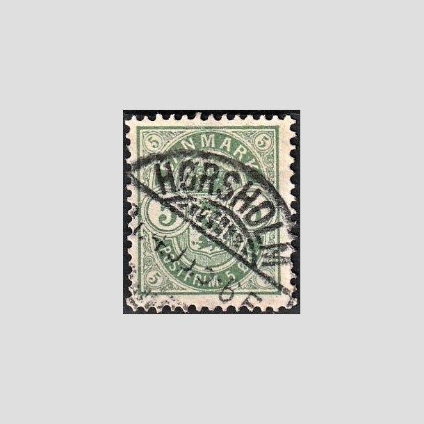 FRIMRKER DANMARK | 1895 - AFA 34B - 5 re grn - Lux Stemplet "HRSHOLM"