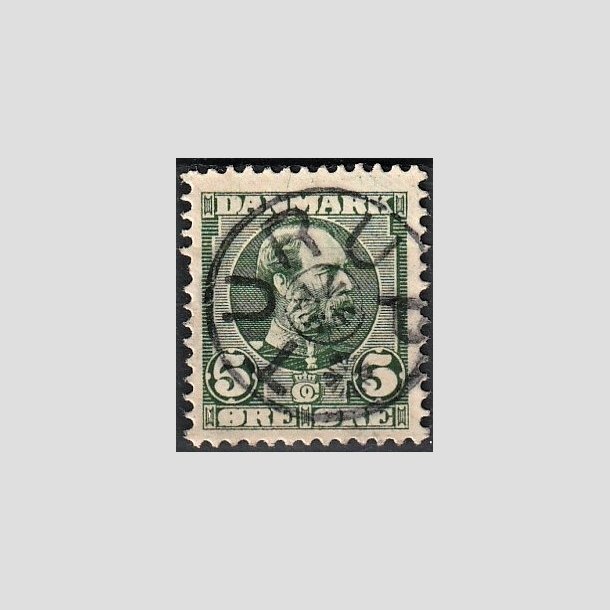 FRIMRKER DANMARK | 1905-06 - AFA 52 - Chr. IX 5 re grn - Lux Stemplet "TURUP"