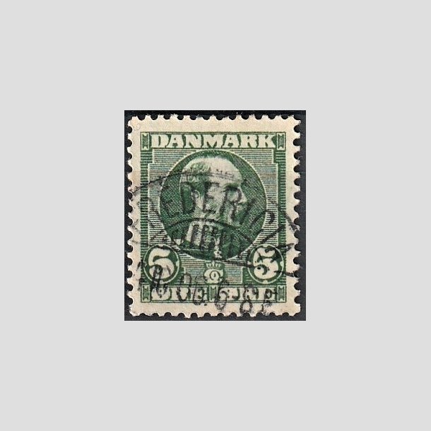 FRIMRKER DANMARK | 1905-06 - AFA 52 - Chr. IX 5 re grn - Lux Stemplet "FREDERICIA"