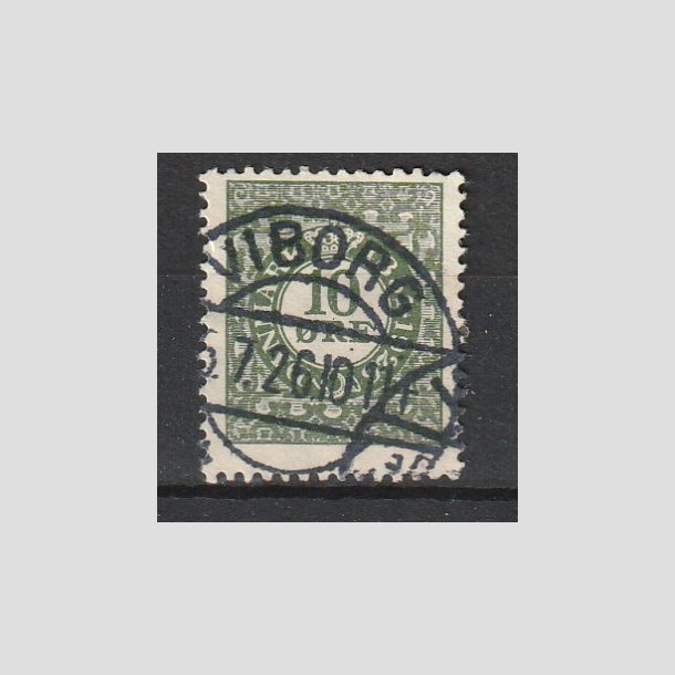 FRIMRKER DANMARK | 1926 - AFA 154 - Frimrkets 75 rs jubilum 10 re grn - Stemplet "VIBORG"